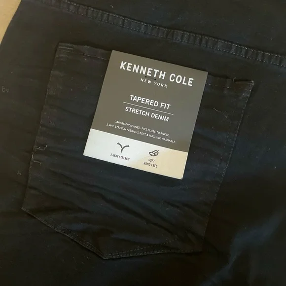 Kenneth Cole Tapered Fit Straight Leg Jeans - Size 44x32 - Picture 9 of 16